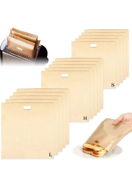 Izgara Peynirli Sandviçler Için Yeniden Kullanılabilir 15 Paket Tost Makinesi Torbası Yapışmaz, Sandviçler, Tavuk, Nuggets Için Tost Makinesi Çantası (Yurt Dışından) fiyatları