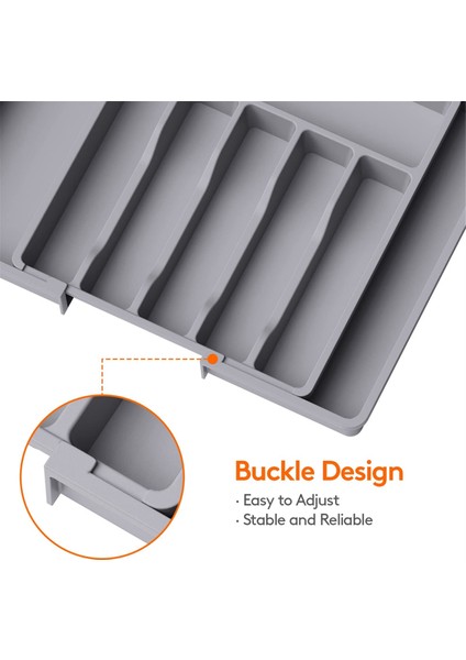 Çatal Bıçak Takımı Çekmecesi Düzenleyici Mutfak Için Genişletilebilir Gereç Tepsisi, Ayarlanabilir Gümüş ve Sofra Takımı Tutucu (Yurt Dışından) indirimleri