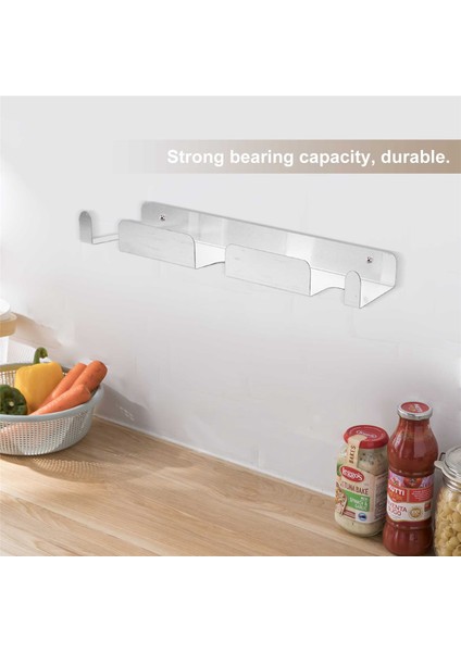 Pizza Küreği Duvar Rafı Fırçalanmış Paslanmaz Çelik Pizza Kabuğu Raf Duvara Monte Askı Ağır Hizmet Tipi Pizza Küreği Tutucu (Yurt Dışından) indirimleri