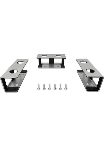 Parça Sahne Dışı Dizüstü Bilgisayar Braketi, Masa Altı Braketi Dizüstü Bilgisayara Uygundur, Masa Altı Dizüstü Bilgisayar Tepsisi Gümüş (Yurt Dışından)