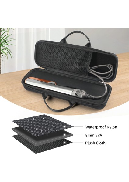 Dyson Airstrait HT01 Saklama Çantası Saç Düzleştirici Sert Taşıma Çantası Su Geçirmez Seyahat Çizilmez Siyah Turuncu (Yurt Dışından) indirimleri