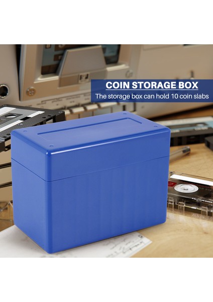 Kare Plastik 10 Para Kapasiteli Tutucu Döşeme Saklama Kutusu Kasa Pccb Ngc Pcgs Için Fit (Yurt Dışından) fırsatları