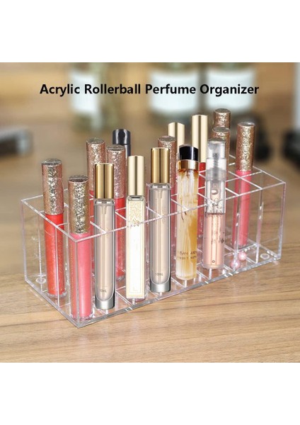 Organizatör Akrilik Seyahat Parfüm Tutucu Güzellik Koku Tutucu 24 Uzay Temizle Uzun Organizasyon Konteyner Depolama (Yurt Dışından) indirimleri