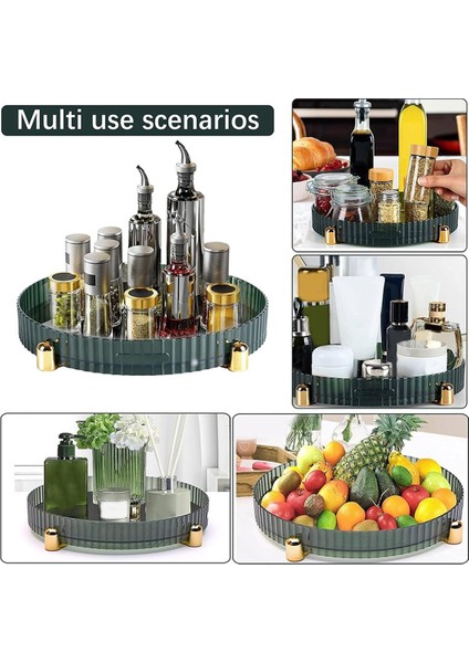 Makyaj Parfüm Düzenleyici, Dolap Için Döner Tabla Düzenleyici, Kapasiteli Banyo Lavabo Tepsi Düzenleyici A (Yurt Dışından) indirimleri