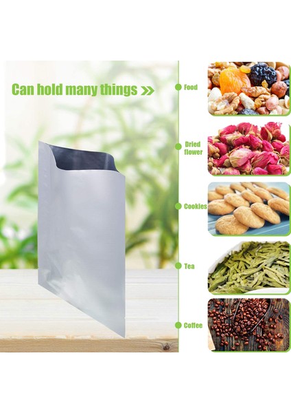 25 Parça 3 Boyutları Mylar Alüminyum Folyo Çanta, Folyo Düz Isı Sızdırmazlık Çanta Saklama Torbaları Kese Gıda Kahve Çay Çekirdekleri (Yurt Dışından) modelleri