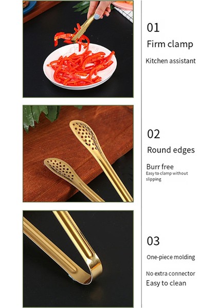 Parça Yemek Maşası Seti, Yemek ve Ekmek Maşası, Büfe Bekü ve Bekü Maşası, Mutfak Gereçleri Buz Maşası, Altın (Yurt Dışından) fırsatları