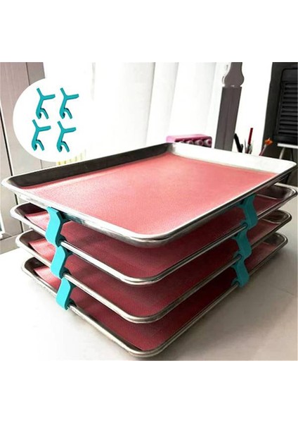 16 Adet Tepsi Istifleyicileri Fırın Tepsisi Istifleyicileri Fırın Tepsisi Rafı Tepsi Istifleyicileri Mutfak, Piknik, Bekü Için Kurabiye Levhaları Için (Yurt Dışından) modelleri