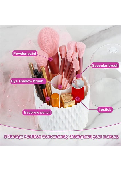 Adet Makyaj Fırçası Tutucu Toz Geçirmez ve Su Geçirmez Makyaj Fırçası Düzenleyici Saklama Kapağı ile Vanity ve Banyo Için (Yurt Dışından) modelleri