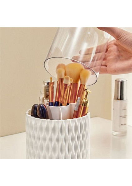 Adet Makyaj Fırçası Tutucu Toz Geçirmez ve Su Geçirmez Makyaj Fırçası Düzenleyici Saklama Kapağı ile Vanity ve Banyo Için (Yurt Dışından) indirimleri