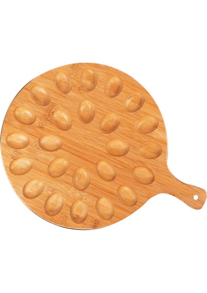 Şeytan Yumurtası Tabağı - Şarküteri ve Peynir Için Tersine Çevrilebilir Yuvarlak Kesme ve Servis Tahtası - Paskalya Için Mükemmel Tepsi (Yurt Dışından)