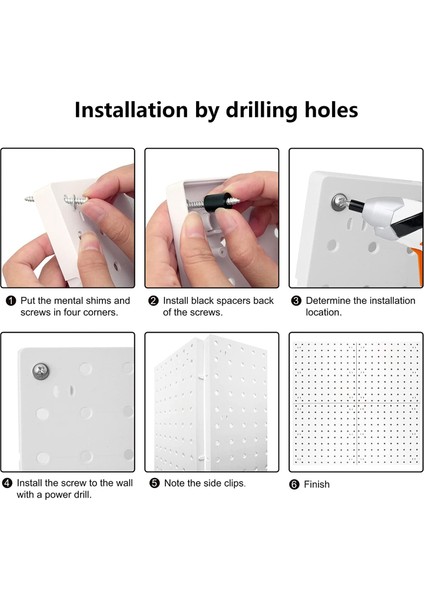Parça Pegboard Duvar Düzenleyici, Beyaz Pegboard Duvar Asma, El Sanatları Odası, Garaj, Mutfak, Oturma Odası Için Pegboard (Yurt Dışından) indirimleri