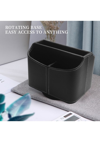 Deri Uzaktan Kumanda Tutucu, 360 Derece Dönen Masa Tv Uzaktan Caddy, Denetleyici Için Komidin Organizatör, Medya, Posta (Yurt Dışından) indirimleri