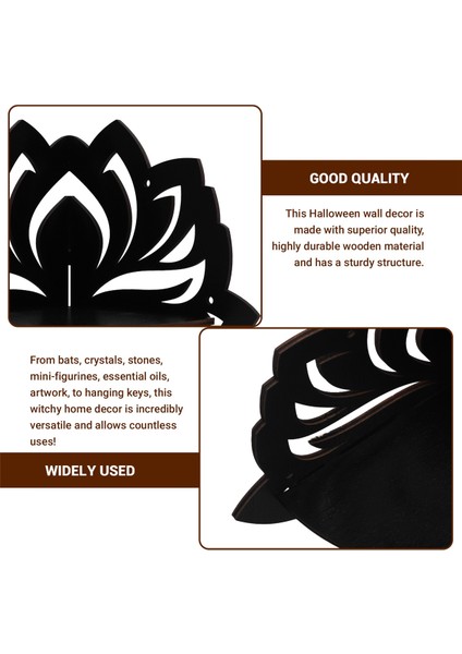 Lotus Yüzen Köşe Rafı Gotik Cadılar Bayramı Dekorasyonu Duvar Askılı Raf Kristal Sergileme Rafı Ev Duvar Dekoru (Yurt Dışından) fırsatları