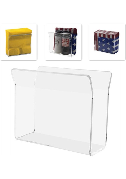 Akrilik Kokteyl Peçetelik, Şeffaf U Şeklinde Peçetelik Standı Peçete Mutfak Yemek Restoran Masa Dekoru (Yurt Dışından) fiyatları