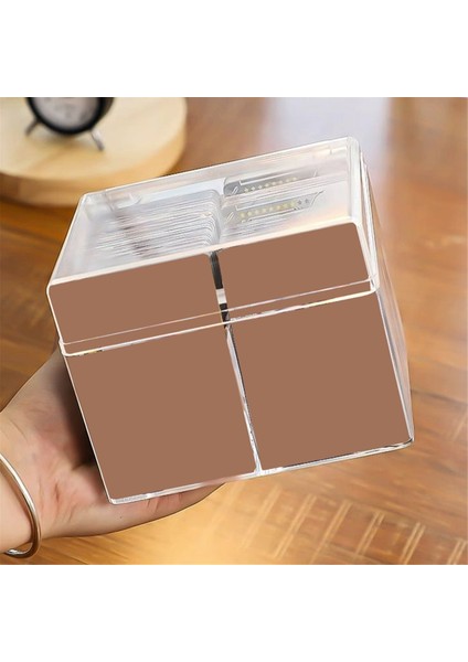 Postcard Sticker Saklama Kutusu Dikdörtgen Yarı Saydam Paketleme Kutusu Toz Geçirmez Dayanıklı Mücevher Saklama Kutusu Kart Düzenleyici (Yurt Dışından) indirimleri