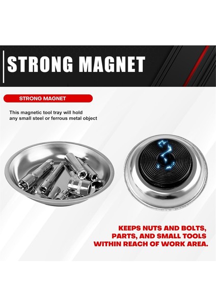 3 Parçalı Manyetik Tepsi Tutucu, Manyetik Parçalar Tepsi Seti, Kalınlaştırılmış Tepsi, Paslanmaz Çelik, Vida, Cıvata, Somun Için Alet Tepsileri (Yurt Dışından) modelleri