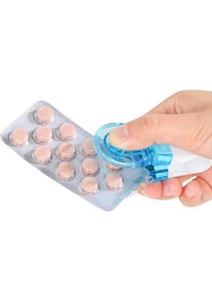 Taşınabilir Hap Alıcısı, Temassız Kolay Çıkarma Aleti Sökücü, Tablet Hapları Blister Paket Açacağı 4pcs (Yurt Dışından) modelleri