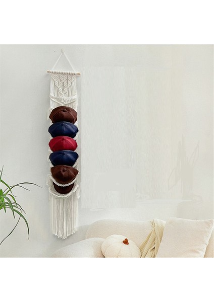 Beyzbol Şapka Askısı-Boho Makrome Şapka Tutucu Duvar Şapka Düzenleyicisi Beyzbol Şapka Tutucu Kapı Üstü,duvar Şapka Askısı,şapka Askısıb (Yurt Dışından) modelleri