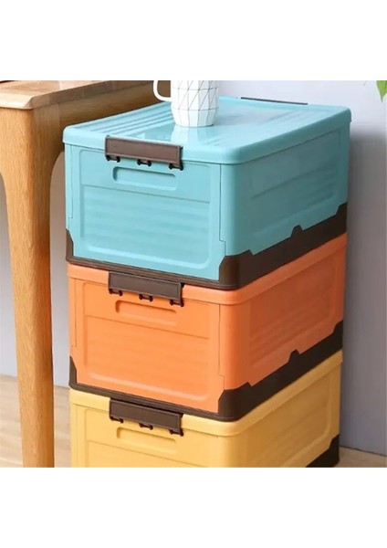 Katlanabilir Saklama Kutusu Çok Işlevli Katlanabilir Düzenleyici Konteyner Plastik Çeşitli Eşyalar Sarı (Yurt Dışından) fırsatları