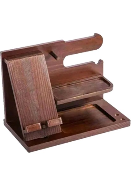 Çok Işlevli Ahşap Depolama Rafı Saatler Mücevher Gözlükler Telefon Tutucu Anahtarlar Düzenleyici Cüzdan Standı Giriş Dolabı Için (Yurt Dışından) fiyatları