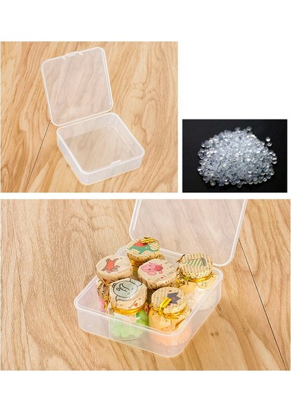 40 Paket Paketi Şeffaf Plastik Boncuk Saklama Kapları Küçük Öğeler Için Menteşeli Kapaklı Kutu, Elmas, Boncuk (2.2X2.2X0.79IN) (Yurt Dışından) indirimleri