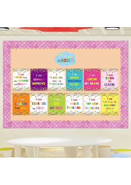 20M Ombre Mor Tarak Bülten Tahtası Sınırları Gökkuşağı Düz Sınırlar Sınıf Veya Ev Okul Dekorasyonu (Yurt Dışından) fiyatları