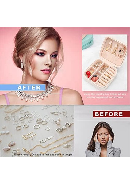 Küçük Seyahat Mücevher Kutuları, Küpe, Yüzük, Kolye, Mücevher Kutuları Için Taşınabilir Takı Organizatör Ekran Saklama Kutuları (Yurt Dışından) fiyatları
