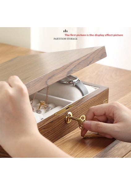 Ahşap Flip Takı Organizatör Kutusu Takı Depolama Hediye Vitrin Izle Küpe Yüzük Tutucu Mücevher Depolama A (Yurt Dışından) modelleri
