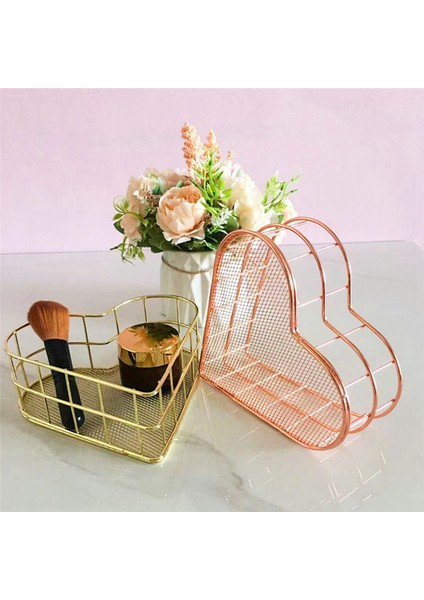 2 Adet Metal Tepsi Meyve Tepsileri Mücevher Saklama Tepsileri Örgü Sepet Kalp Tel Sepet Dosya Saklama Sepeti Kitap (Yurt Dışından) modelleri