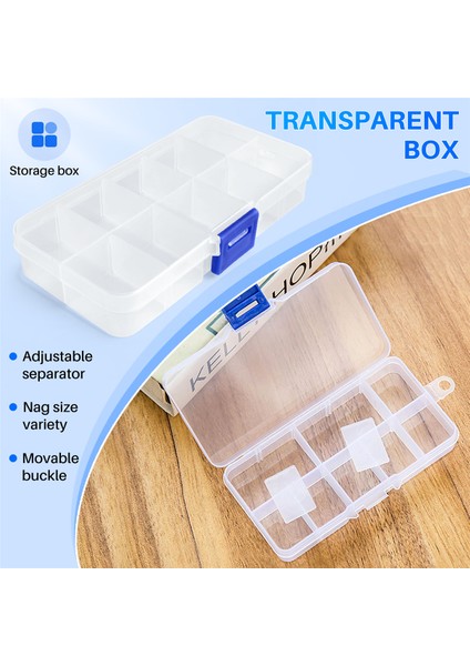 1 Ila 10 Bölmeli Plastik Saklama Kutusu Şeffaf Inci Pin Takı Araçları Küçük Aksesuarlar (Yurt Dışından) indirimleri