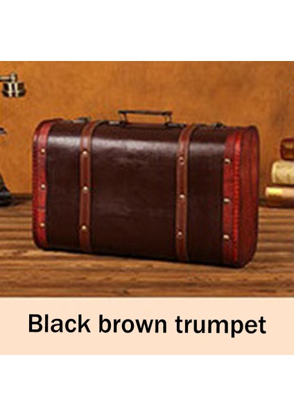 Taşınabilir Vintage Ahşap Dekoratif Bavul Antika Ahşap Kutu Fotoğraf Sahne Zanaat Dekorasyon Ahşap Kutu Süsleme (Yurt Dışından) fiyatları