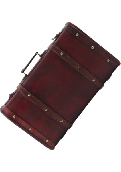 Taşınabilir Vintage Ahşap Dekoratif Bavul Antika Ahşap Kutu Fotoğraf Sahne Zanaat Dekorasyon Ahşap Kutu Süsleme (Yurt Dışından) fırsatları