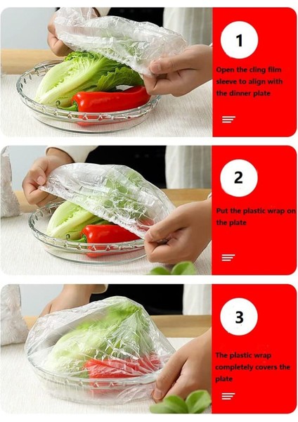 100 Parça Plastik Sarma Kase Kapağı, Elastik, Plastik Gerilebilir Gıda Kapaklı (Yurt Dışından) modelleri