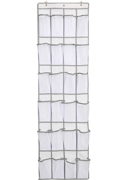 24 Örgü Kapı Arkası Dokunmamış Ayakkabı Saklama Çantası Asılı Çanta, Örgü Cep, Terlik Saklama Çantası Kapı Düzenleyici Kahverengi (Yurt Dışından) modelleri