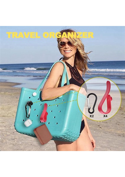 Bogg Çanta Aksesuarları Için 10 Adet, Seyahat Düzenleyicisi Için Kancalı Bogg Çanta Takıları Için Iç Fermuarlı Su Geçirmez Kese (Yurt Dışından) modelleri