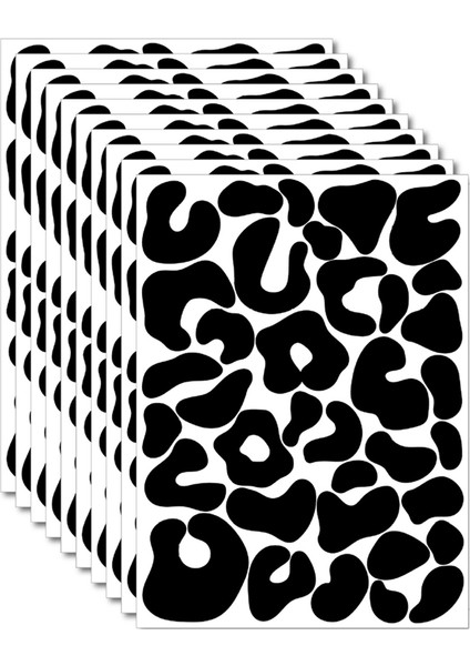 10 Yaprak Polka Dot Çıkartmaları Düzensiz Polka Dot Duvar Çıkartmaları Ev Çocuk Odası Duvar Sanatı Soy ve Yapıştır Duvar Dekoru (Yurt Dışından)