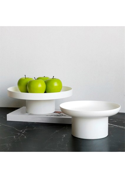 Abs Meyve Parfüm Kozmetik Tepsi Siyah Beyaz Yuvarlak Dekoratif Tepsi Düzenleyici Ev Dekorasyon Tahtası Basit Depolama Tahtasıa (Yurt Dışından) modelleri