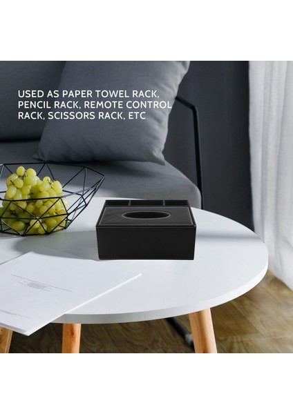 Pu Doku Kutusu Uzaktan Kumanda Tutucu Çok Fonksiyonlu Masaüstü Organizatör Kalem Makas Kabı (Siyah) (Yurt Dışından) modelleri