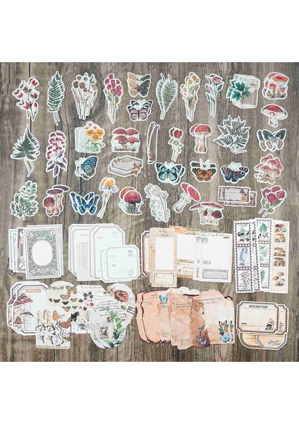 Vintage Karalama Defteri Malzemeleri Paketi (200 Adet) Art Journaling Önemsiz Günlük Planlayıcıları Için Kendi Başına Yap Kağıdı Çıkartmalar (B) (Yurt Dışından) fırsatları