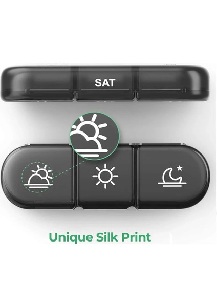 Hap Kutusu 7 Günlük Düzenleyici 21 Izgara 3 Defa Bir Günlük Taşınabilir Seyahat Büyük Bölmeli Vitaminler lar, A (Yurt Dışından) fırsatları