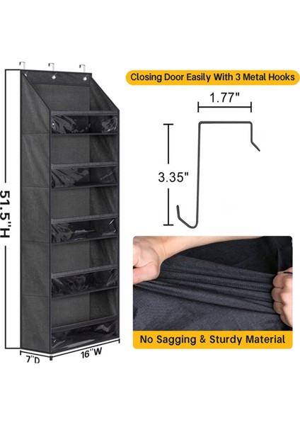 Beyzbol Şapkaları Için Kapı Üstü Şapka Askıları, 3 Kancalı Şapka Sergileme ile Dolap Veya Duvar Için Şeffaf Derin Cepli Şapka Düzenleyici (Yurt Dışından) fırsatları