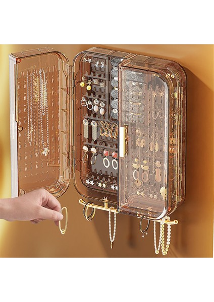 Duvara Monte Mücevher Saklama, Küpe Tutucu Sergileme Rafı, Delinmeyen Şeffaf Saklama Askılı Kasa, Mücevher Düzenleyici B (Yurt Dışından) fiyatları