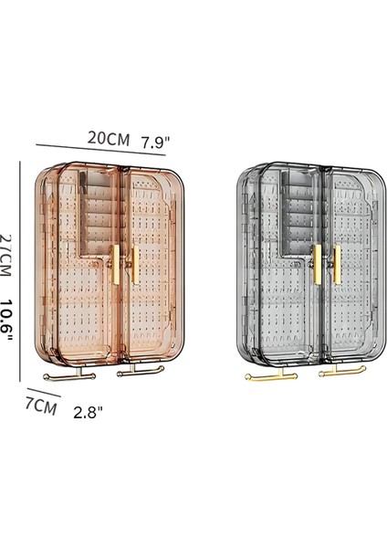 Duvara Monte Mücevher Saklama, Küpe Tutucu Sergileme Rafı, Delinmeyen Şeffaf Saklama Askılı Kasa, Mücevher Düzenleyici B (Yurt Dışından) modelleri