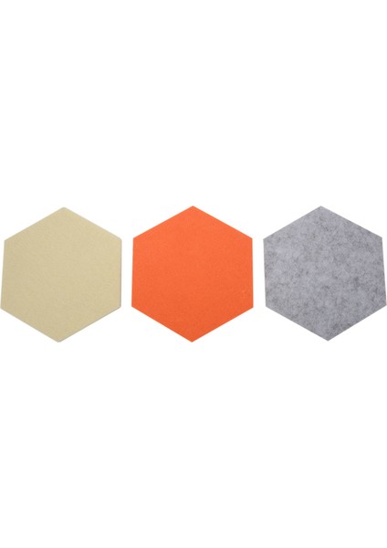 5 Adet/takım Altıgen Keçe Kurulu Altıgen Keçe Duvar Sticker Çok Fonksiyonlu 3D Dekoratif Ev Mesaj Panosu Kendinden Yapışkanlı Çocuk Odası Süpürgelik Turuncu Gri Serisi (Yurt Dışından) fırsatları