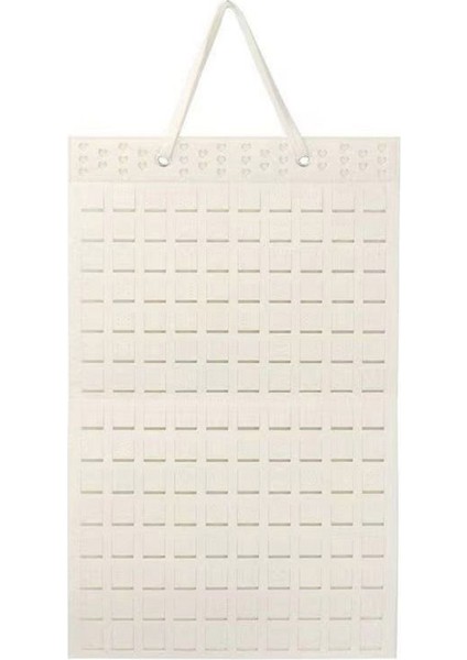 Asılı Takı Düzenleyici, Katlanabilir Asılı Küpe Tutucu, Kızlar ve Kadınlar Için 300 Çifte Kadar Tutabilir, Bej (Yurt Dışından)