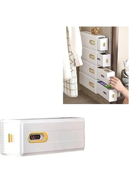Duvara Monte Görünmez Çekmece Düzenleyici, Kendinden Yapışkanlı Bölmeli Plastik Düzenleyici, Duvara Monte Iç Çamaşırı Saklama Kutusu (Yurt Dışından) fiyatları