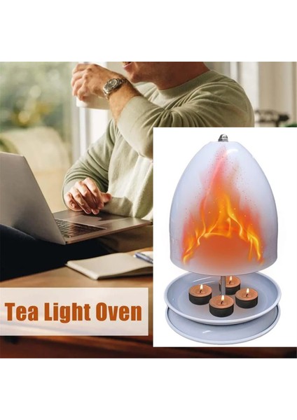 Çay Işığı Isıtıcı Metal Çay Işığı Mum Oda Isıtıcı Yumuşak Işık ve Rahat Çay Işığı Tutucu ve Mum Isıtma Tutucu Ofis (Yurt Dışından) fırsatları