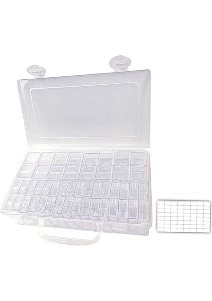 2 Boyutta 48 Yuvalı Tohum Saklama Düzenleyici Etiket Çıkartmaları, Dayanıklı Taşınabilir Tohum Kabı Kutusu (Yurt Dışından) fiyatları