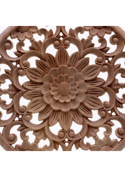 Oyma Çiçek Oyma Yuvarlak Ahşap Aplikler Mobilya Dolabı Boyasız Ahşap Pervaz Çıkartması Dekoratif FIGURINE15X15X2CM (Yurt Dışından) indirimleri