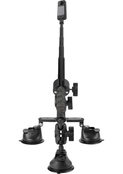 INSTA360 X4 X3 Aksiyon Kamera Aksesuarları Için Görünmez Selfie Çubuğu Bilyalı Başlık Adaptörü ile Araç Vakum Kupası Montaj Kiti (Yurt Dışından) modelleri